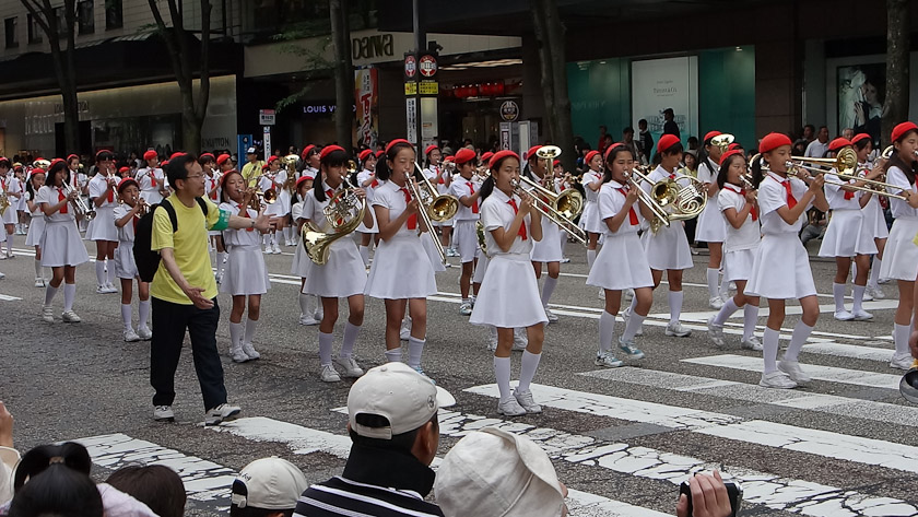 The next day we watched a parade, another matsuri event.