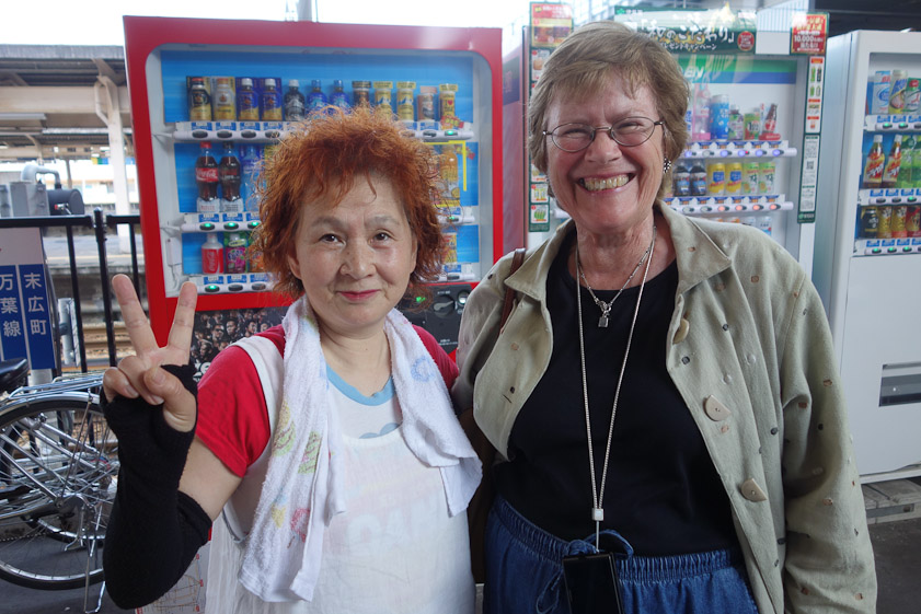 We said goodbye at the Takaoka Station. She walked several blocks out of her way for us.