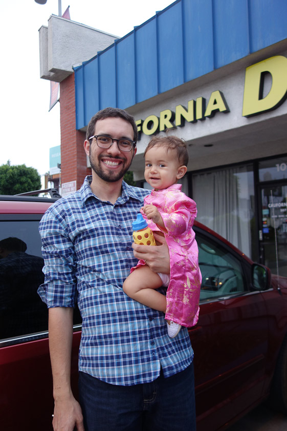 Our grand nephew Harry Oxnard and great grand niece Lucy.