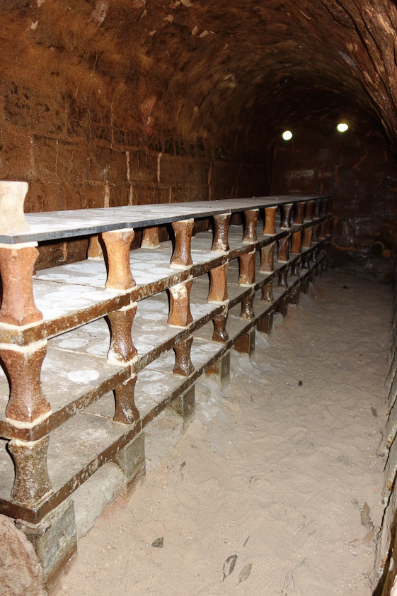 Work in this chamber could be glazed by kiln ash and given character by contact with flames.