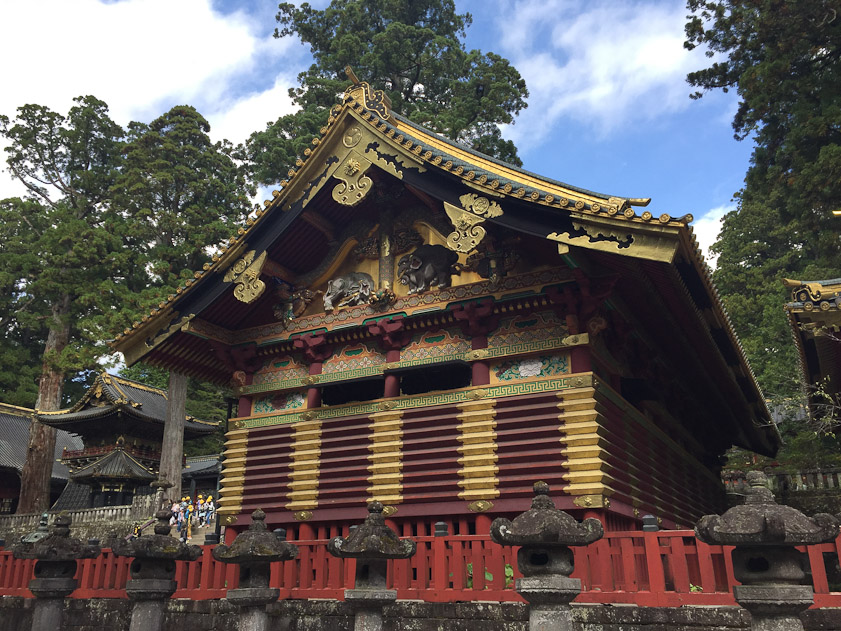 The Upper Storeroom, also on level 2 at Toshogu, Nikko. Note the elephants in the gable.