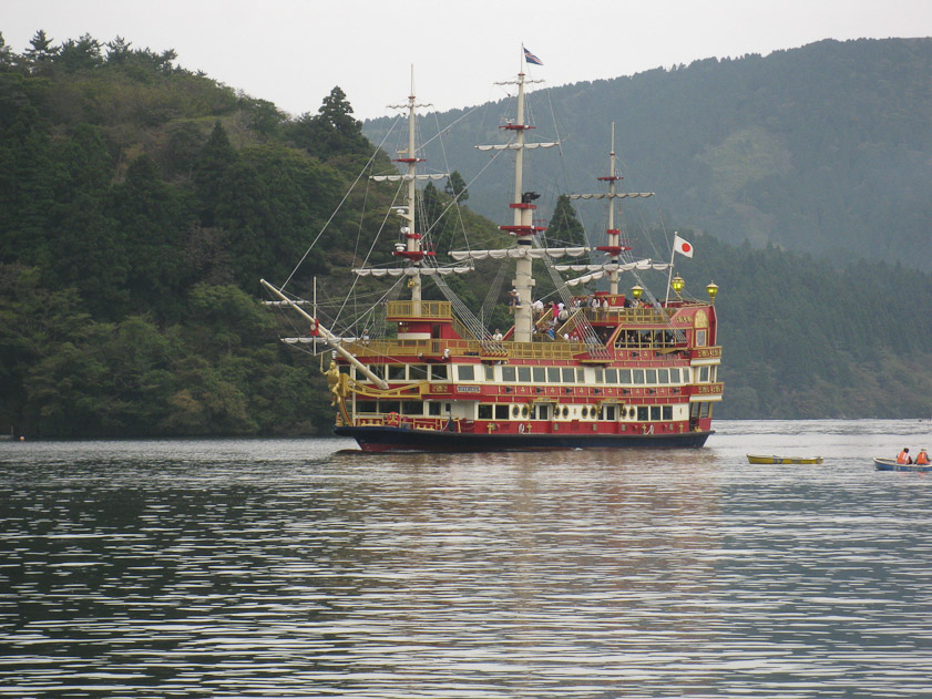 A day later we reached Lake Asti by bus and were startled to see this fake but entertaining cruise ship.