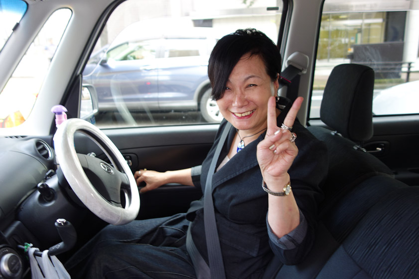 She drove us from her store, the Design Shop, to the tea shop, helped us buy tea and Akita teapots and cups, and then dropped us at our hotel.
