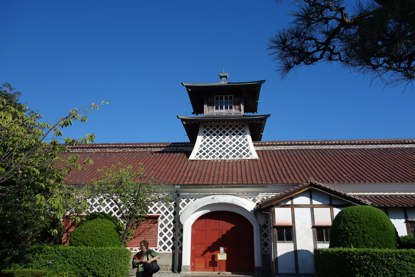 Niigata, with Hakodate, was one of the five ports open to western nations (USA, Holland, Russia, UK, France) by treaty in 1858. This customs house and bonded warehouse was built in 1859.