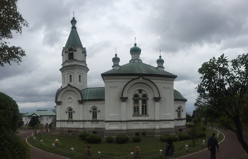 Hakodate was a thriving port in the 18c and received even more trade after 1858 when it was opened, with four other Japanese ports, to Western trade. Americans, English, Russians and others erected buildings in their national styles. This Russian Orthodox Church dates from 1859.