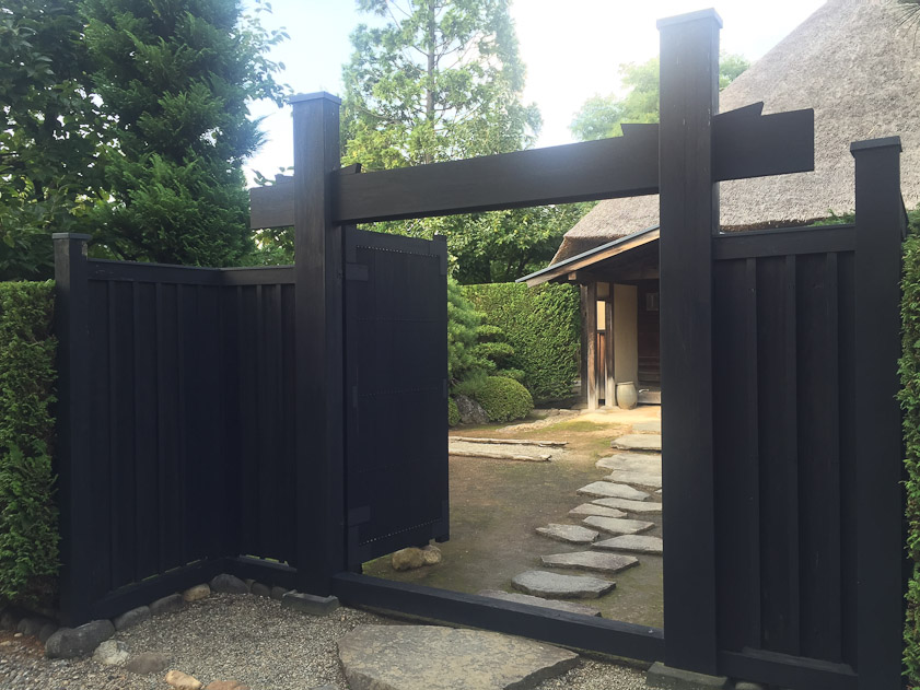 Gate to the Umeda property.