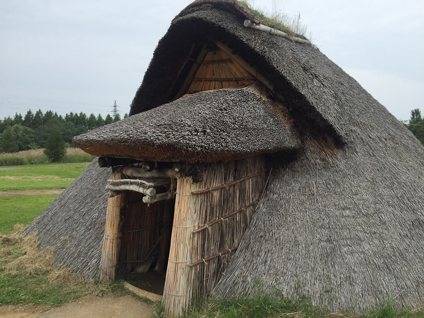 A better-made reconstructed pit dwelling.
