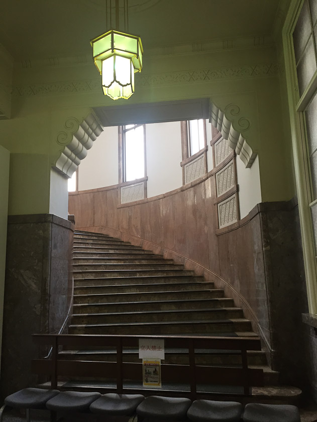 Interior of the Kyoto Municipal Museum of Art where we saw a show of paintings by  Itō Jakuchū (1716-1800).