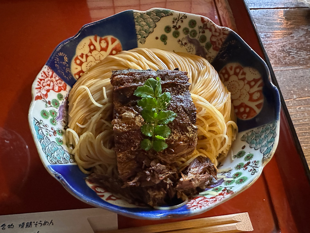 Our friend Teruko took us to a restaurant serving this traditional noodle dish with beef.