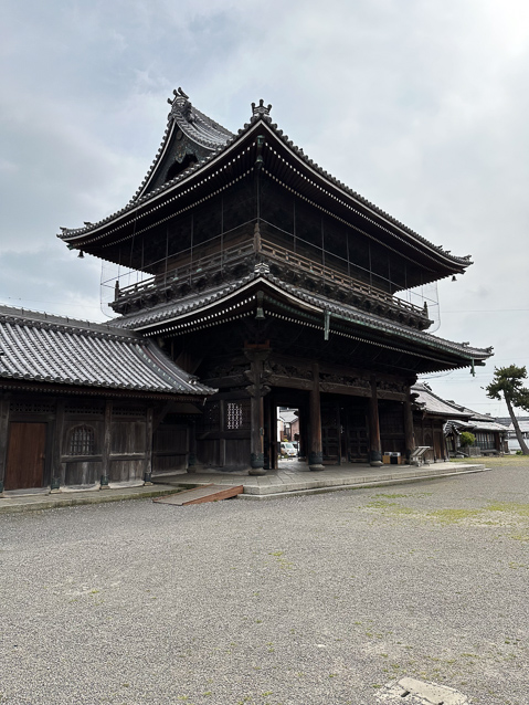 The gate from the courtyard