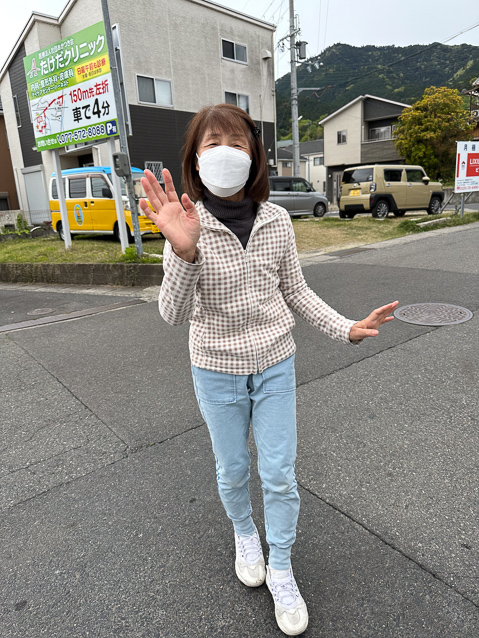 This woman stopped and drove us back downhill after we missed the turning on a long slog uphill to catch the cable car to Mt. Hiei.