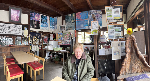 Another local woman helped us by flagging down a passing car and telling the driver to take us to this soba restaurant.