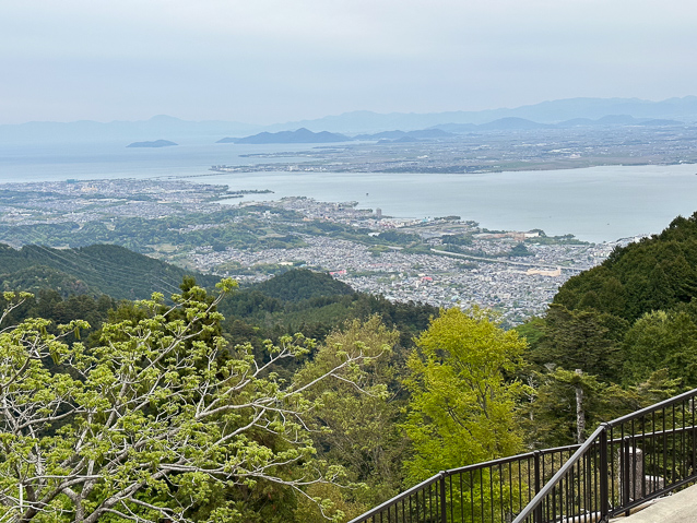 View of Lake Biwa from Mt. Hiei.