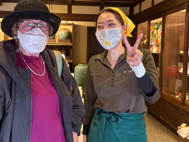 She served us our gyokuro green tea.