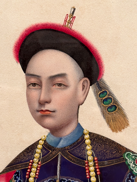 Portrait of a Chinese dignitary, painted 1878 in western style.