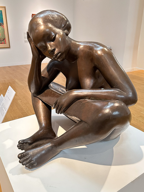 A sculpture called Thinking, 1954, Thailand.