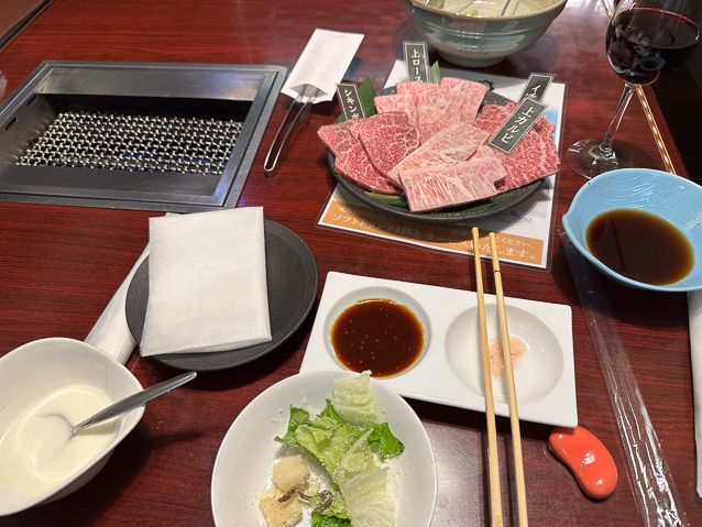 For dinner the night of the parade we did DYI meat grill. The cuts were very fatty.