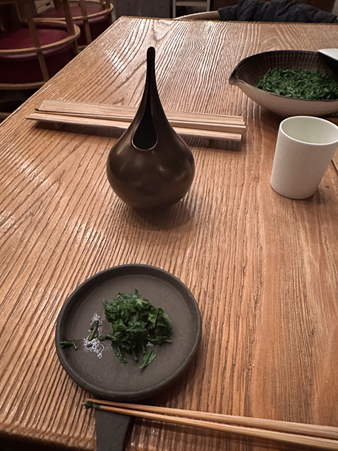 Gyokuro can be brewed 3 to 4 times and then either discarded or eaten. We tasted it.