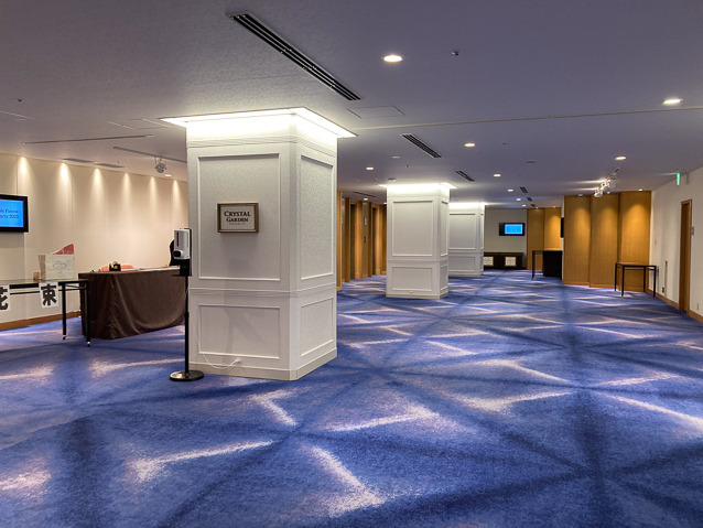 The corridors were long, going past numerous dining and exhibition rooms.