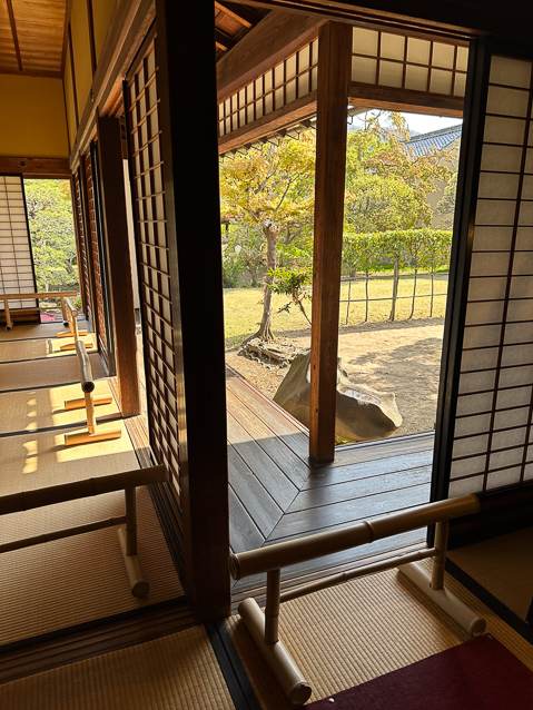 Several rooms had views of the garden.