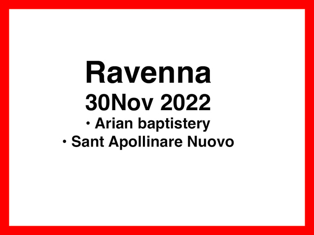 The sights on our schedule for the second day in ravenna were both built by the Ostrogoths during me era of Theodoric the Great.