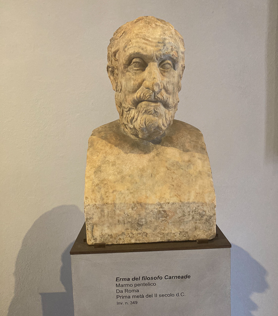 Herm of the philoasopher  Carneades. 1st hal 2c BC