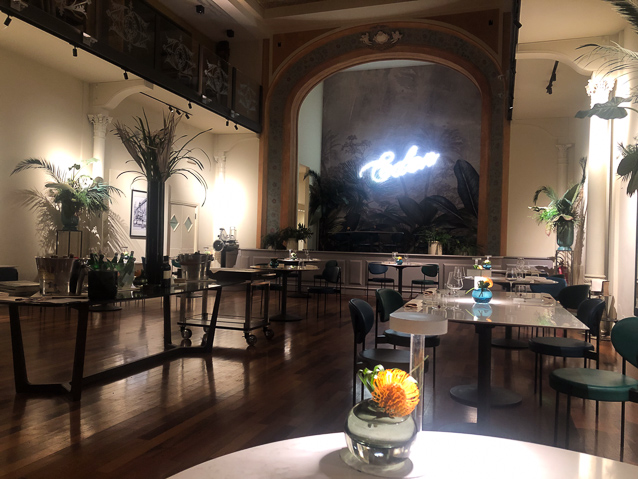 I Portici has a Michelin one-star restaurant with a dining room that was a theater when the building was erected in late 19c.