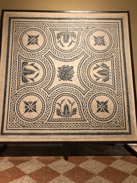 Fine Roman floor mosaic.