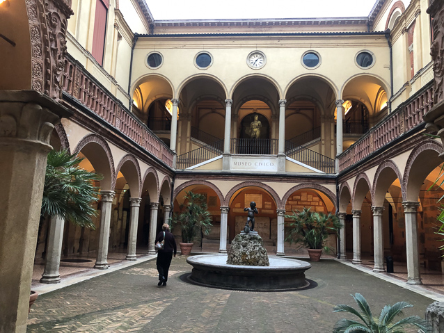 The Archaeological Civic Museum of Bolog is located in the fifteenth-century Palazzo Galvani building.