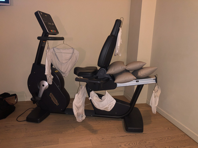 The exercise bike was not entirely useless.