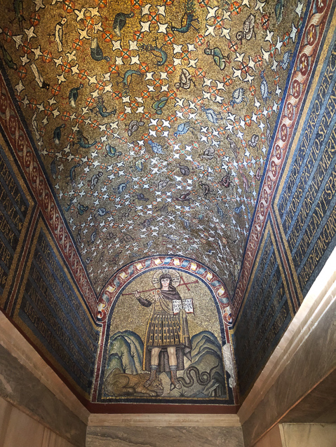The other big attraction of the museum is the Chapel of St. Andrew/ It is entered through a barrel-vaulted passage with St. Andrew on the end wall.
