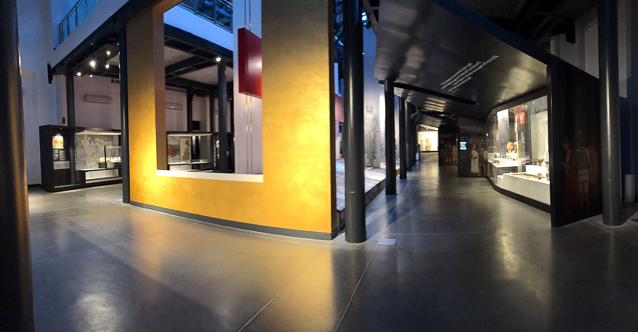 The museum presented the history of the area as determined by archeology, but was short on artifactd.