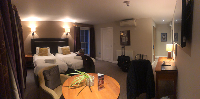 We went from Heathrow to Windsor to the west of the airport and stayed in a rented room in a very small apartment.