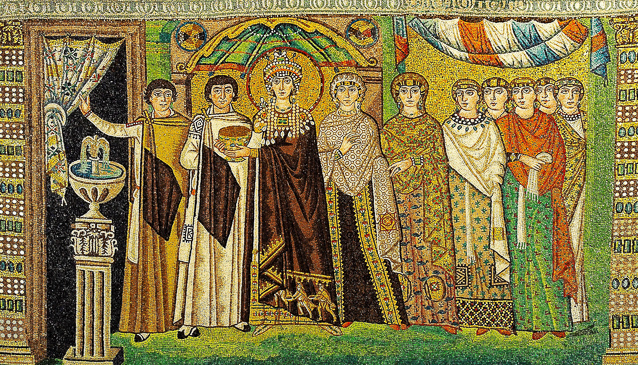 A downloaded ime of the Theodora mosaic