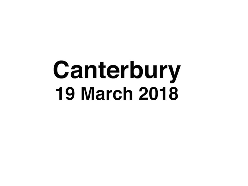 Monday Pete and Janette went to work and we took the train to Canterbury.