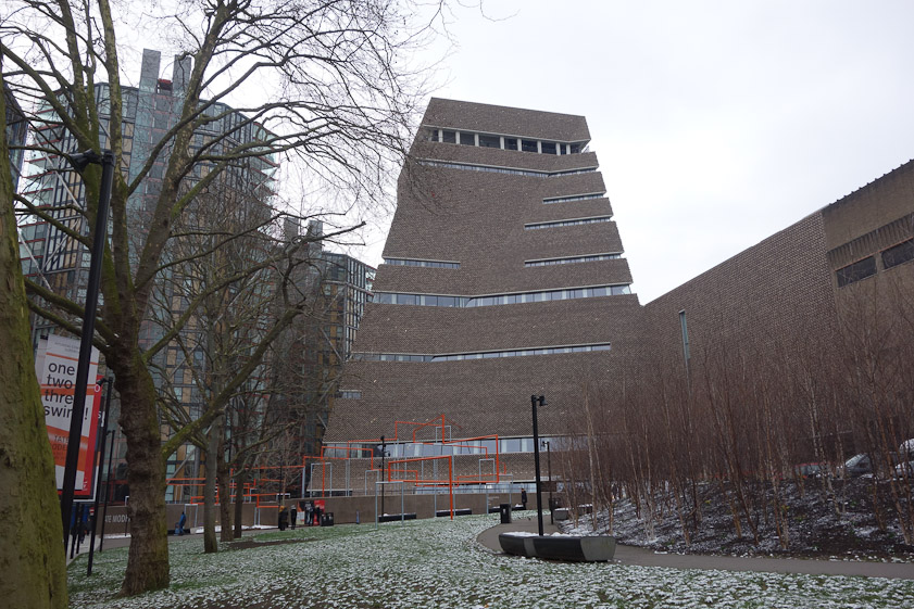 The new addition to the Tate Modern is the Switch House, renamed in 2017 the Blavatnik Building, after an Anglo-Ukrainian billionaire who contributed a 