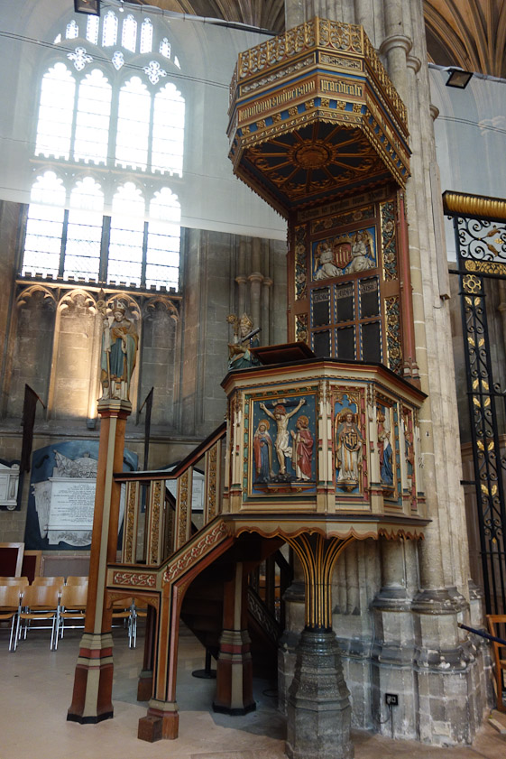 The pulpit was made in 1898.