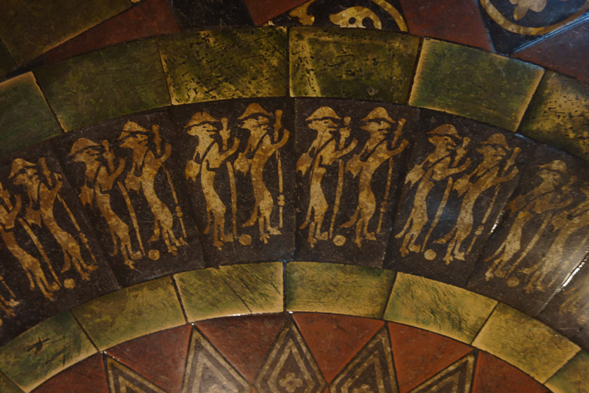 Victorian copies of medieval pilgrim tile
