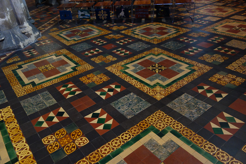 Victorian tile at St. Patrick's.