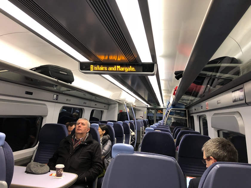 The train was as smooth as a shinkansen, though narrower (4 seats across vs. 6).