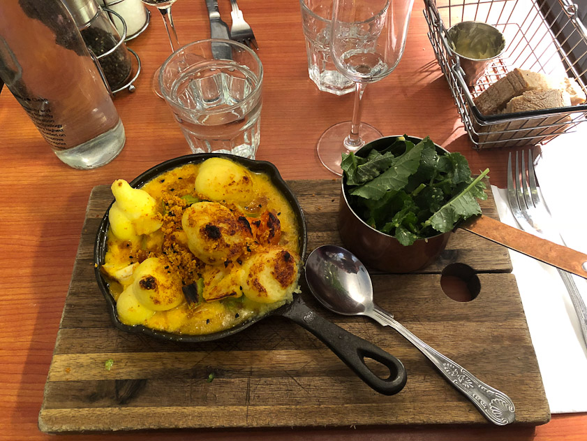 I had fish pie at the VIntage Kitchen.