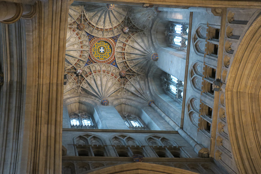 The vaults are visible in the transept.