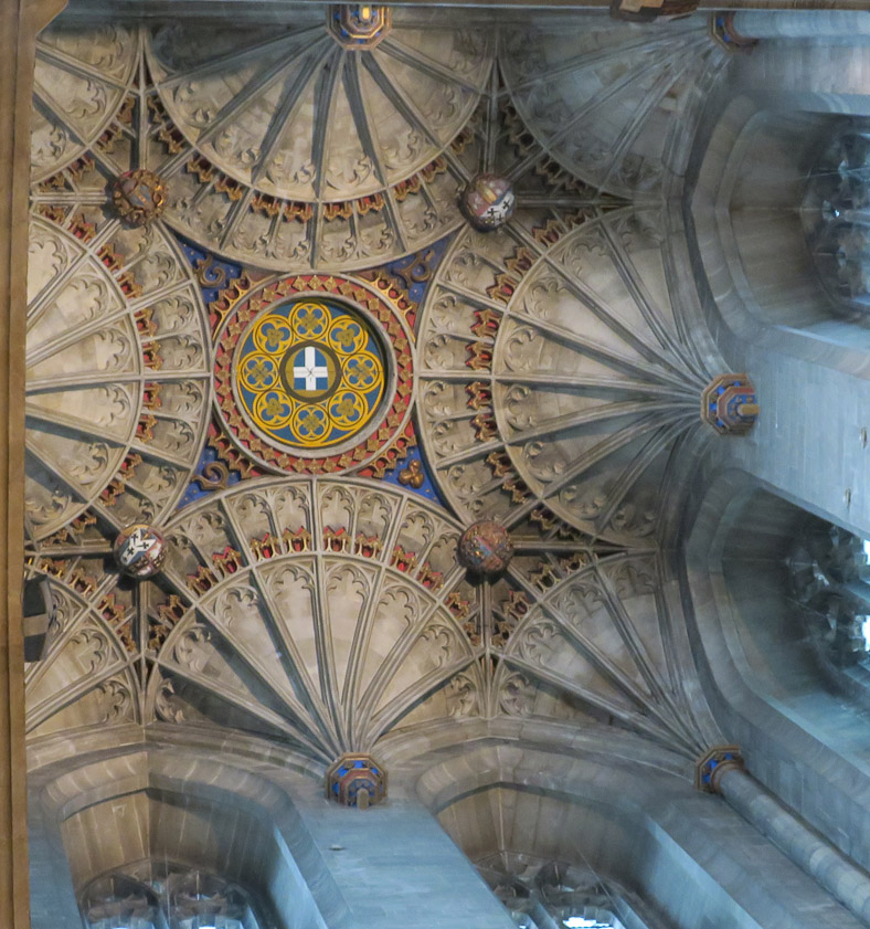 The vaults are visible in the transept.