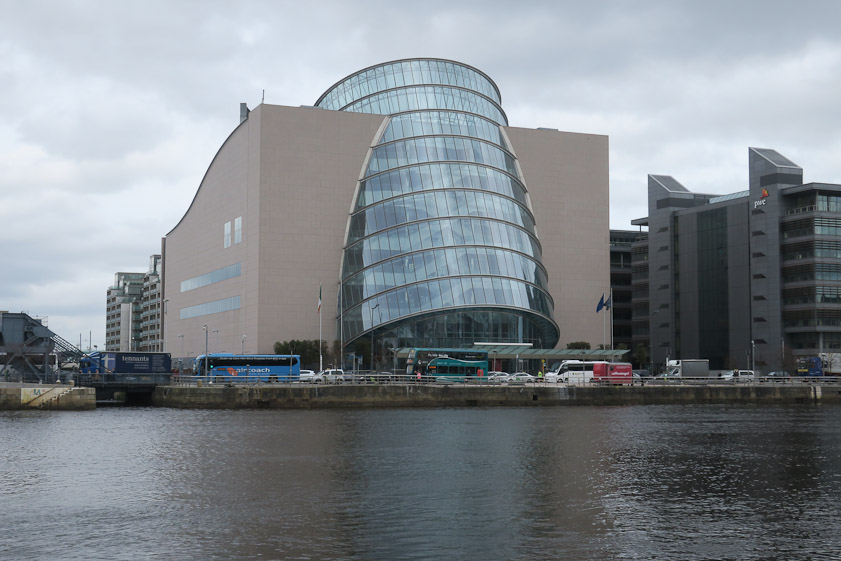 Dublin Convention Center, next to the Royal Canal.