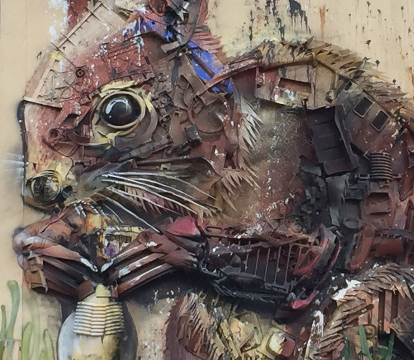 It appears to be a collage, rather than a flat painting.