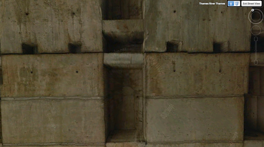 This is the straight overhead Google Earth photo of the other movement joint.