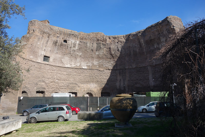 This remnant of a domed room was on the right before the museum courtyard.