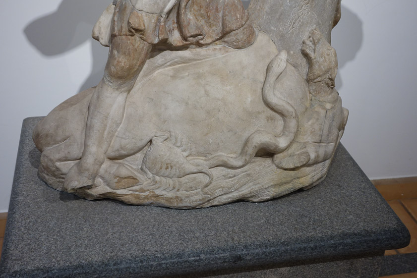 This Mithras statue is 3c AD and was in the Kirchener Museum.