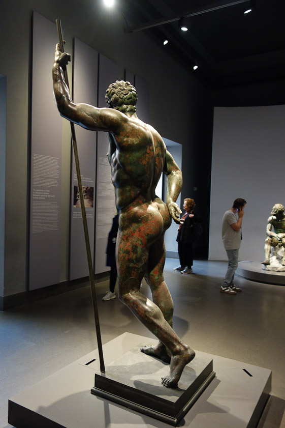 The Hellenistic Prince. From this point of view he appears to be leaning forward.