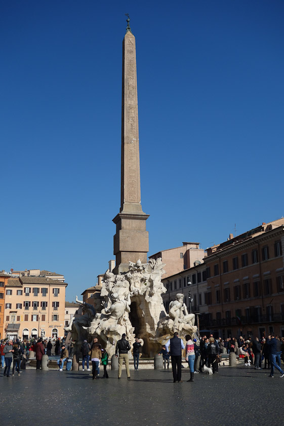 Leaving Sant'Ivo, we walked through the Piazza Navona.